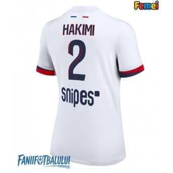 Paris Saint-Germain Achraf Hakimi #2 Tricou Fotbal Replică 2025-26 Femei Deplasare